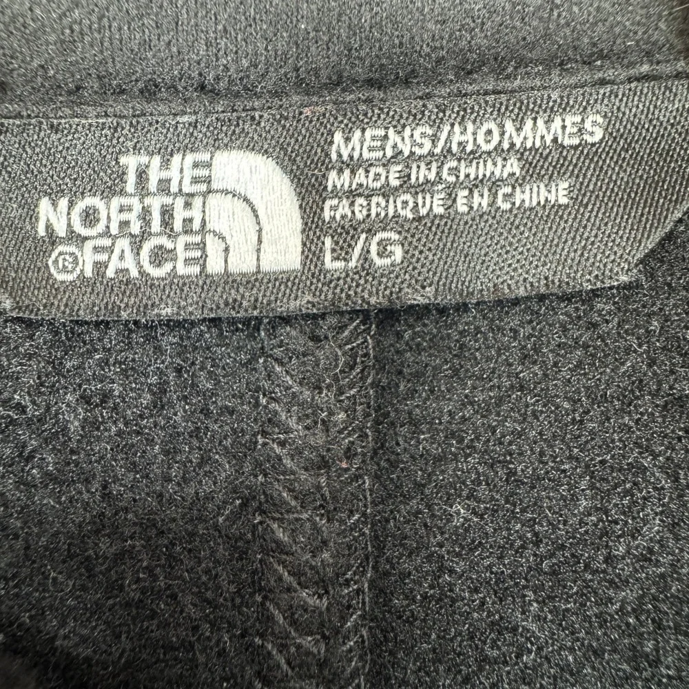 The North Face Mens Full Zip Softshell Jacket Cream Black Colorblock Large L